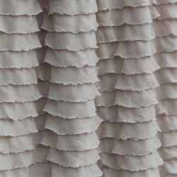 Almond Cascading Ruffle Fabric