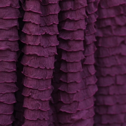 Burgundy Cascading Ruffle Fabric