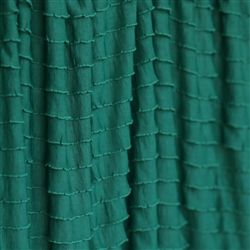 Emerald Green Cascading Ruffle Fabric
