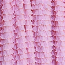 Frilly Perfect Pink Ruffle Fabric- Double Stretch