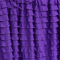 Grape Cascading Ruffle Fabric