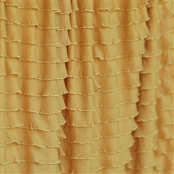 Honey Mustard Cascading Ruffle Fabric