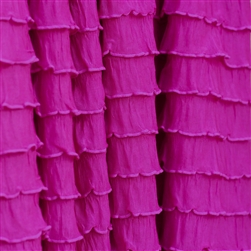 Raspberry Cascading Ruffle Fabric