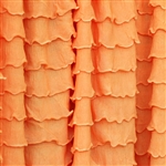 Tangerine Cascading by Ruffle Fabric