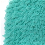 Teal "Layers of Luxe" Pleated Tulle Ruffle