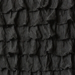 Black 2 Inch Ruffle Fabric