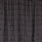 "Washed Black" Boho Chic 2 Inch Ruffle Fabric