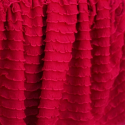 Hot Tamale Red Mini Ruffle Fabric