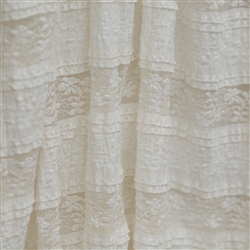 Cream "Ruffles and Lace" Ruffle Fabric