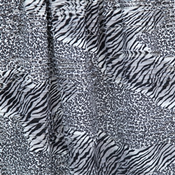"Zebra Mash-Up" - Ruffles and Ridges Ruffle Fabric