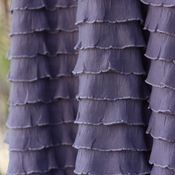 Image of Steel Orchid Cascading Ruffle Fabric 
