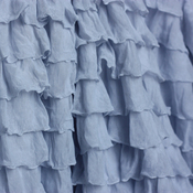 Image of "Ice" Blue 2 Inch Ruffle Fabric