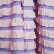 Image of "Cheshire" Pink & Purple Ruffle Fabric