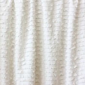 Image of White Mini Ruffle Fabric