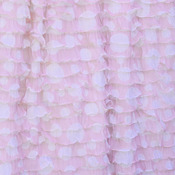 Image of Light Pink Cascading Ruffle with White Polka Dot