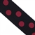Black & Red Polka Dot 1 1/2 Inch Elastic - Reversible
