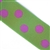 Lime & Pink Polka Dot 1 1/2 Inch Elastic - Reversible