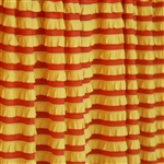 "Candy Corn" Yellow and Orange Striped Ruffle
