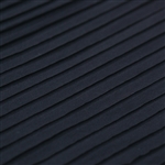 Black Smooth Knit Ruffle Fabric
