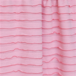 Flamingo Pink Smooth Knit Ruffle Fabric