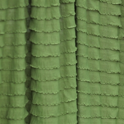 Avocado Cascading Ruffle Fabric