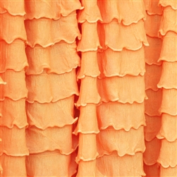 California Poppy Cascading Ruffle Fabric