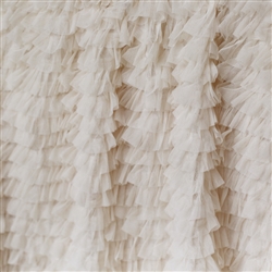 Champagne "Layers of Luxe" Pleated Tulle Ruffle