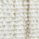 Frilly Perfect Cream Ruffle Fabric- Double Stretch