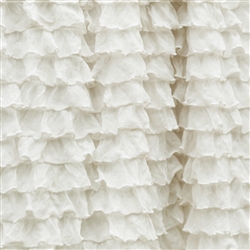 Frilly Perfect Cream Ruffle Fabric- Double Stretch