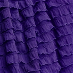 Eggplant cascading ruffle fabric