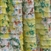 Yellow Floral Cascading Ruffle Fabric
