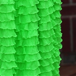 Frilly Day-Glo Green NEON Ruffle Fabric- Double Stretch
