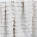 Ivory Cascading Ruffle Fabric