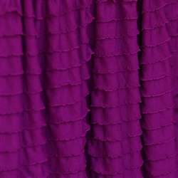 Magenta Cascading Ruffle Fabric