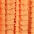 Tangerine Cascading by Ruffle Fabric