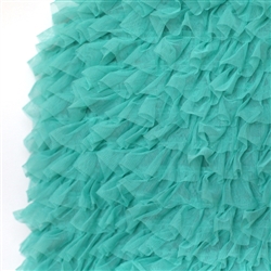Teal "Layers of Luxe" Pleated Tulle Ruffle