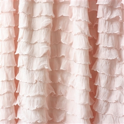 Vintage Pink Cascading Ruffle Fabric