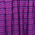 Fuchsia & Purple Striped Ruffle Fabric