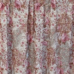 Antique Floral 2 Inch Ruffle Fabric
