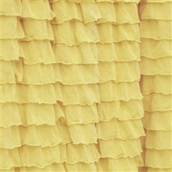 Lemon Chiffon 2 Inch Ruffle Fabric