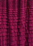 Deep Cranberry Crescendo Ruffle Fabric