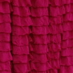 Garnet Red 2 Inch Ruffle Fabric