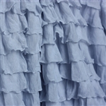 Ice Blue 2 Inch Ruffle Fabric