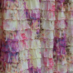 "Monet's Garden" 2 Inch Ruffle Fabric