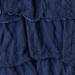 Navy 2 Inch Ruffle Fabric