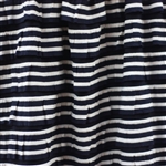 Navy & Cream Nautical Stripe 2 Inch Ruffle Fabric