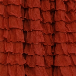 Paprika 2 Inch Ruffle Fabric