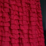 Scarlet Red 2 Inch Ruffle Fabric