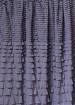 Shadow Gray Crescendo Ruffle Fabric