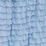 Sky Blue 2 Inch Ruffle Fabric
